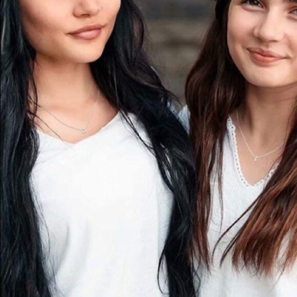 Girls Sterling Silver Initial Necklace, A - Z - Picture 4 of 4